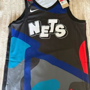 Nike Black, Blue & White NBA Jersey with Tags